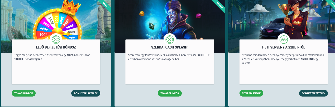 22 bet kaszinó üdvözlő bónusz 22bet kaszinó üdvözlő bónusz