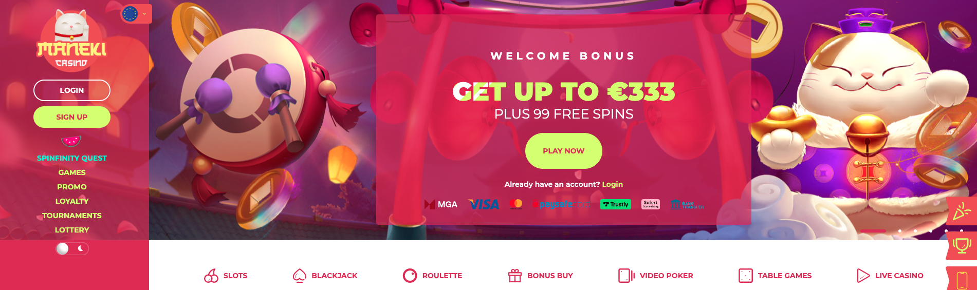 online casino maneki maneki casino