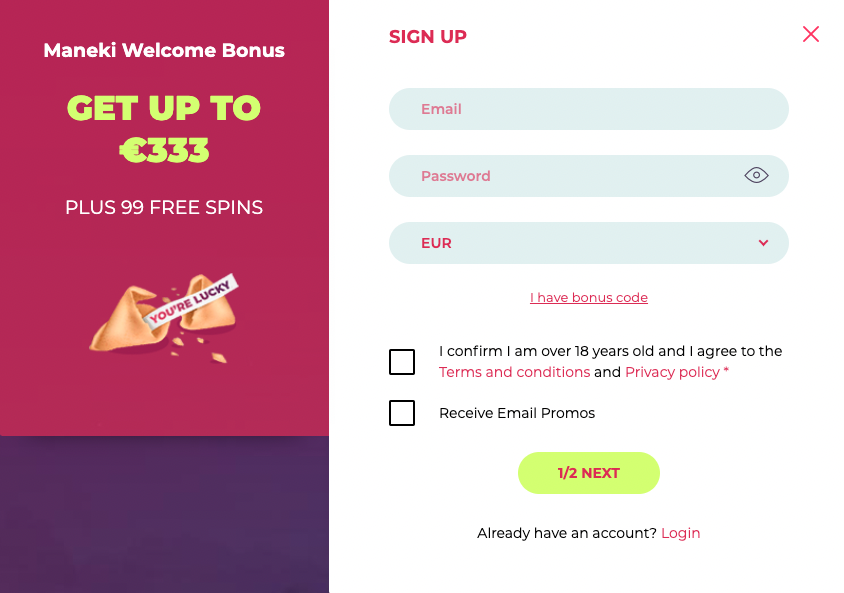 online regisztráció maneki casino maneki casino regisztráció