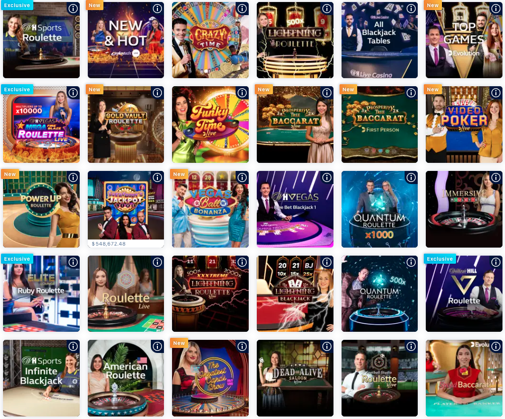 william hill live casino william hill élő kaszinó